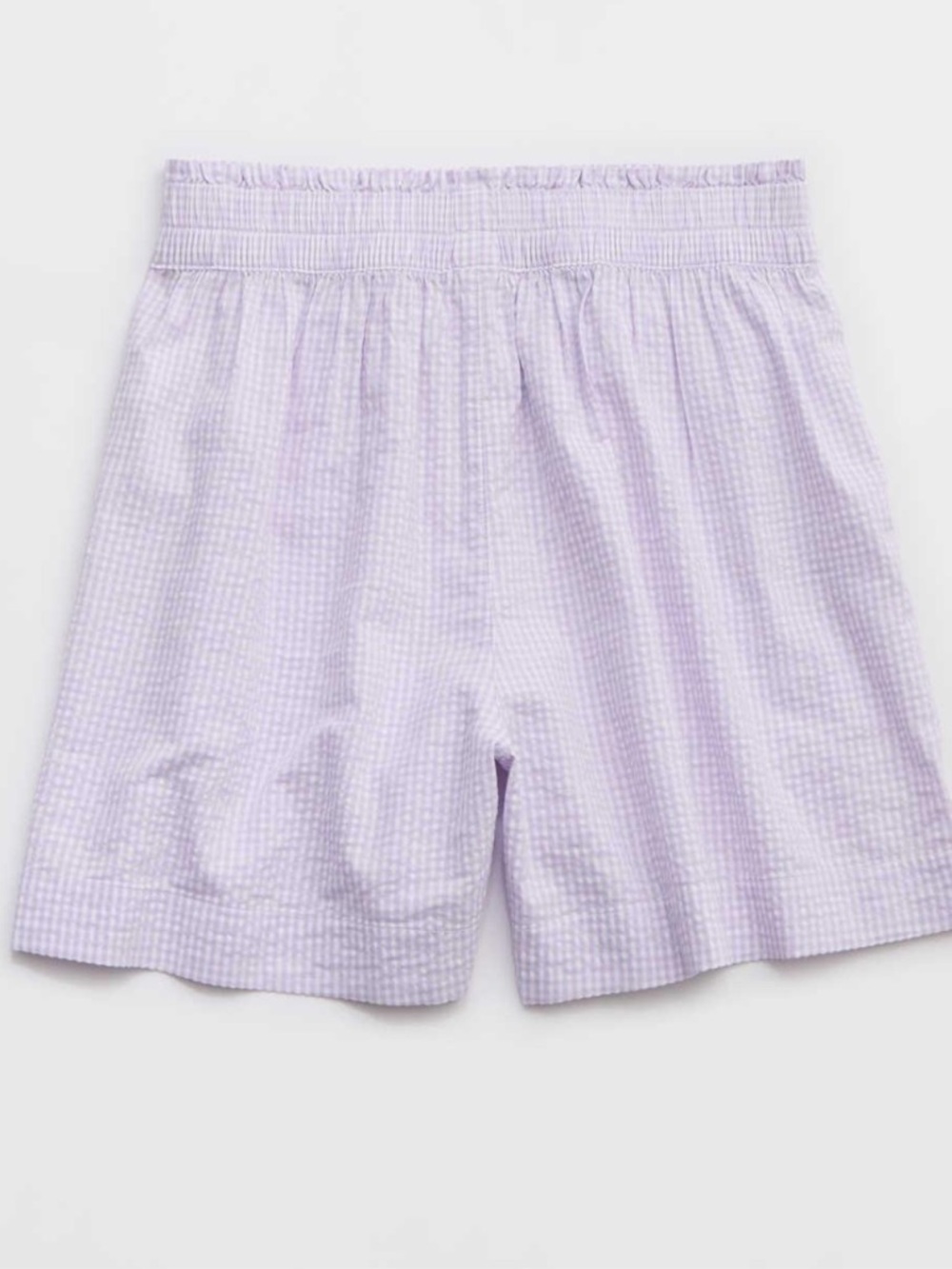 AERIE purple good day gingham boxer shorts